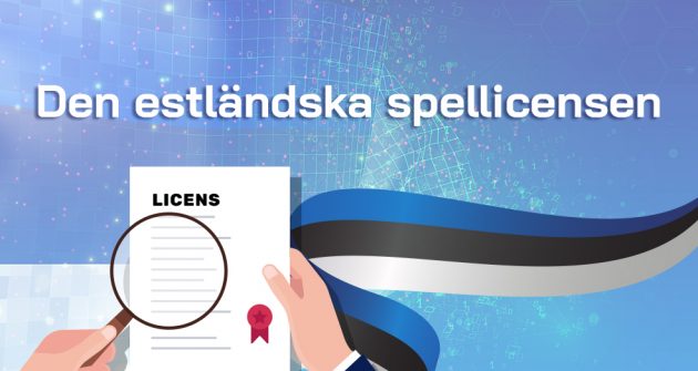 Estländsk spellicens banner