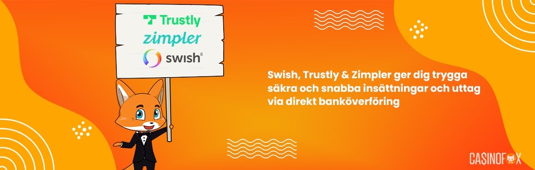 Swish, Trustly och Zimpler blir bästa val av betalningsmetoder på svensk betting online