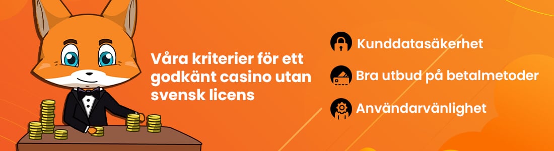 Kontrollera trygghet och säkerhet på ett casino utan svensk licens