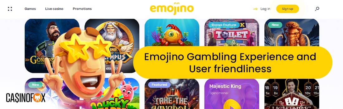 Emojino Casino spelupplevelse