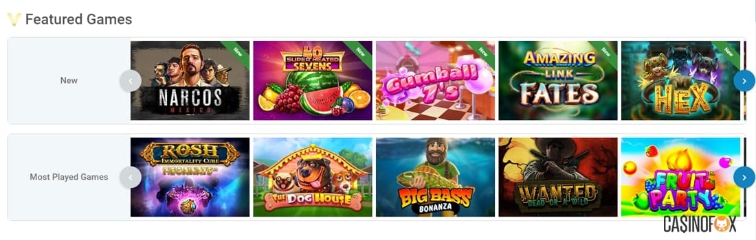 Över 7000 casinospel i Vegaz Casino spelutbud