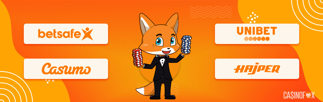 Mr Fox visar de fyra bästa casino mobilt BankID