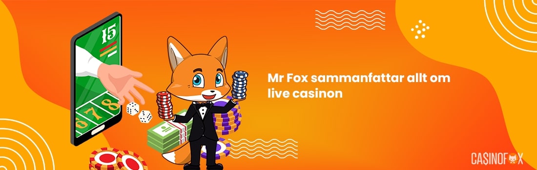 Mr Fox sammanfattar live casinon online