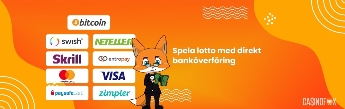 Spela lotto utan svensk licens med direktöverföring och BankID och få snabba uttag