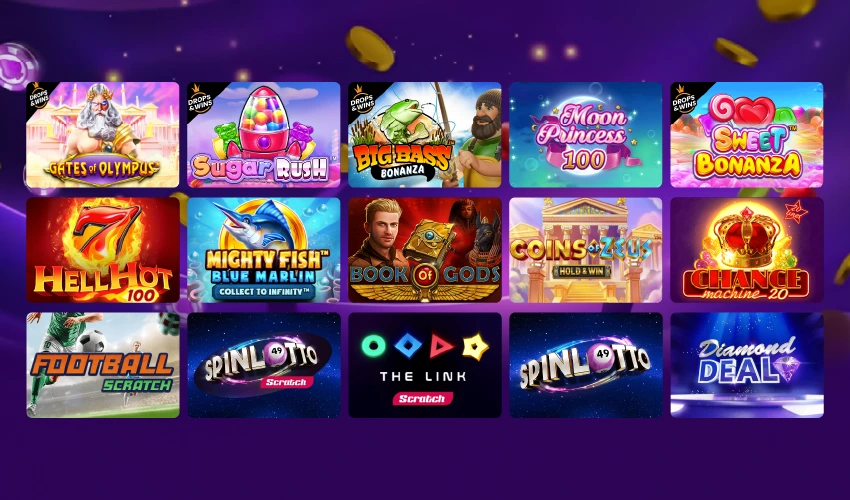 Bonusbets spelutbud är komplett