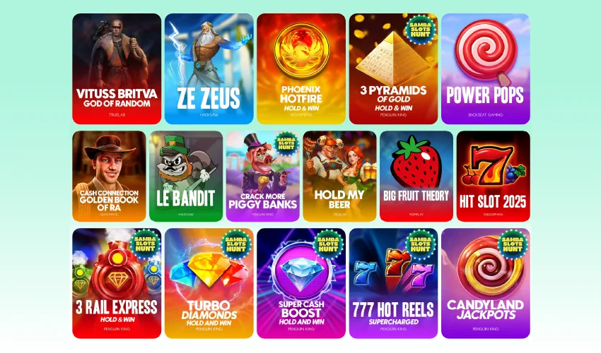 Samba slots casino med stort spelutbud