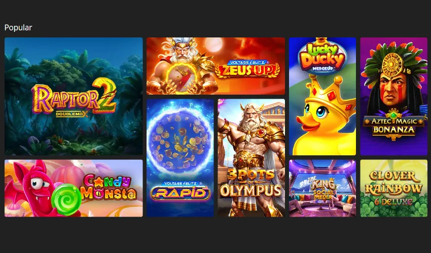 Ibet casino spelutbud